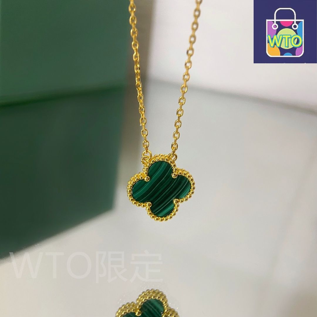 vancleef &arpels アルハンブラ ペンダント 18K マラカイト ヴァンクリーフ＆アーペル ヴィンテージ アルハンブラ ネックレス 18金