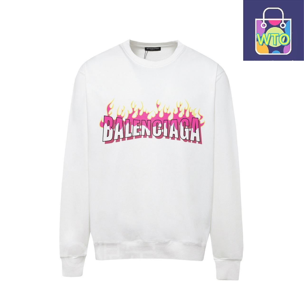 Balenciaga パリセーガ ロゴプリントクルーネックスウェット [本日特価