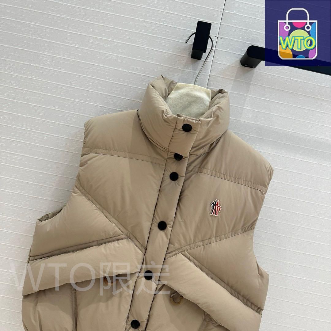 MONCLER ベージュ ダウンベスト｜本日限定特価｜新品未使用 - メルカリ