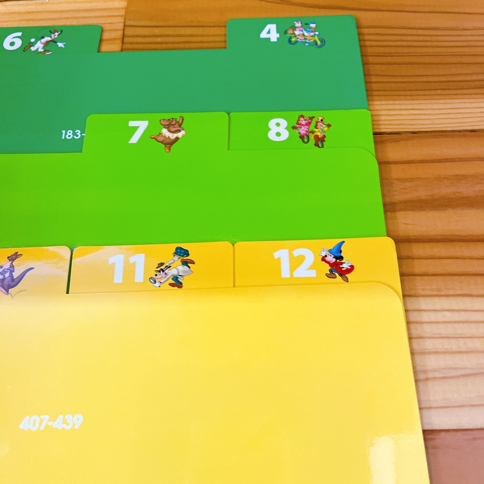 DWE 仕切りのみ トークアロングカード talkalong 1-12 ディズニー英語