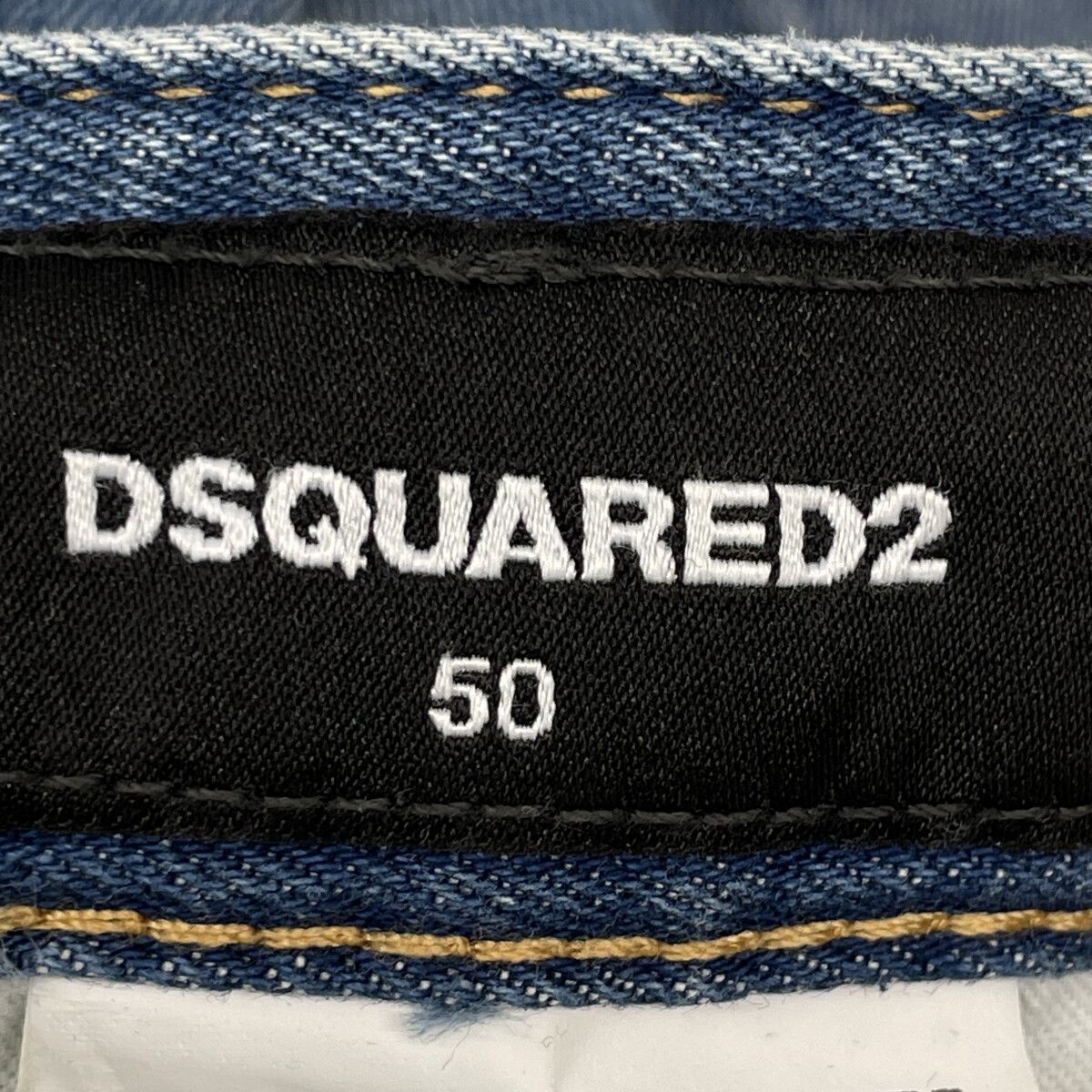 DSQUARED2 ディースクエアード ﾌﾞﾙｰ S74LB1059 ｳｫｯｼｭ加工 ｽｷﾆｰﾃﾞﾆﾑﾊﾟﾝﾂ  