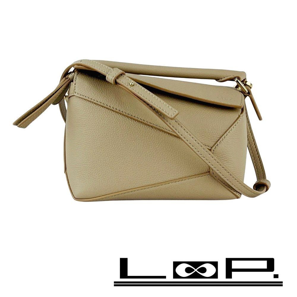 □未使用□ ロエベ ミニ パズル バッグ 2WAY ハンド ショルダー レザー