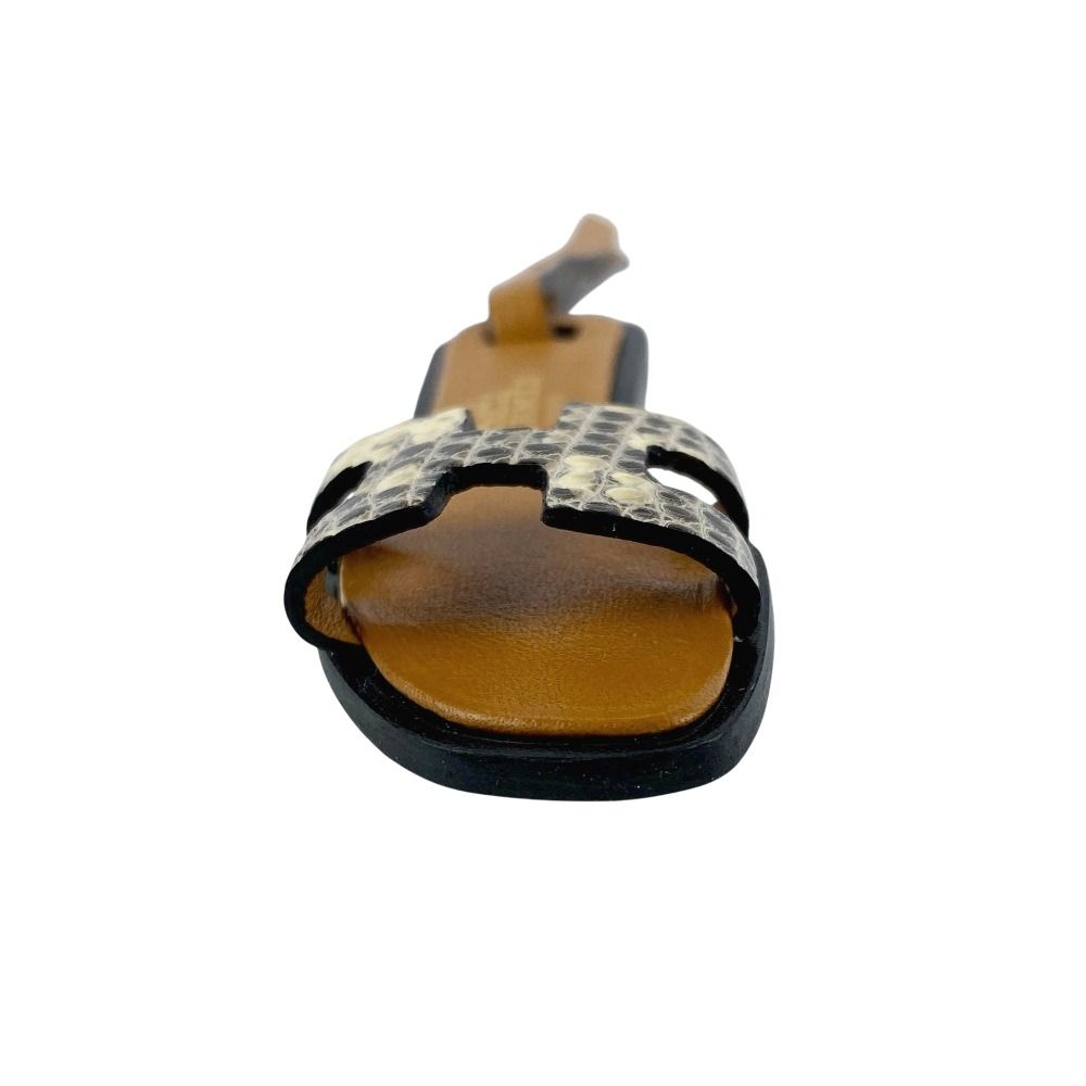 □未使用□ エルメス オラン ナノ チャーム サンダル リザード