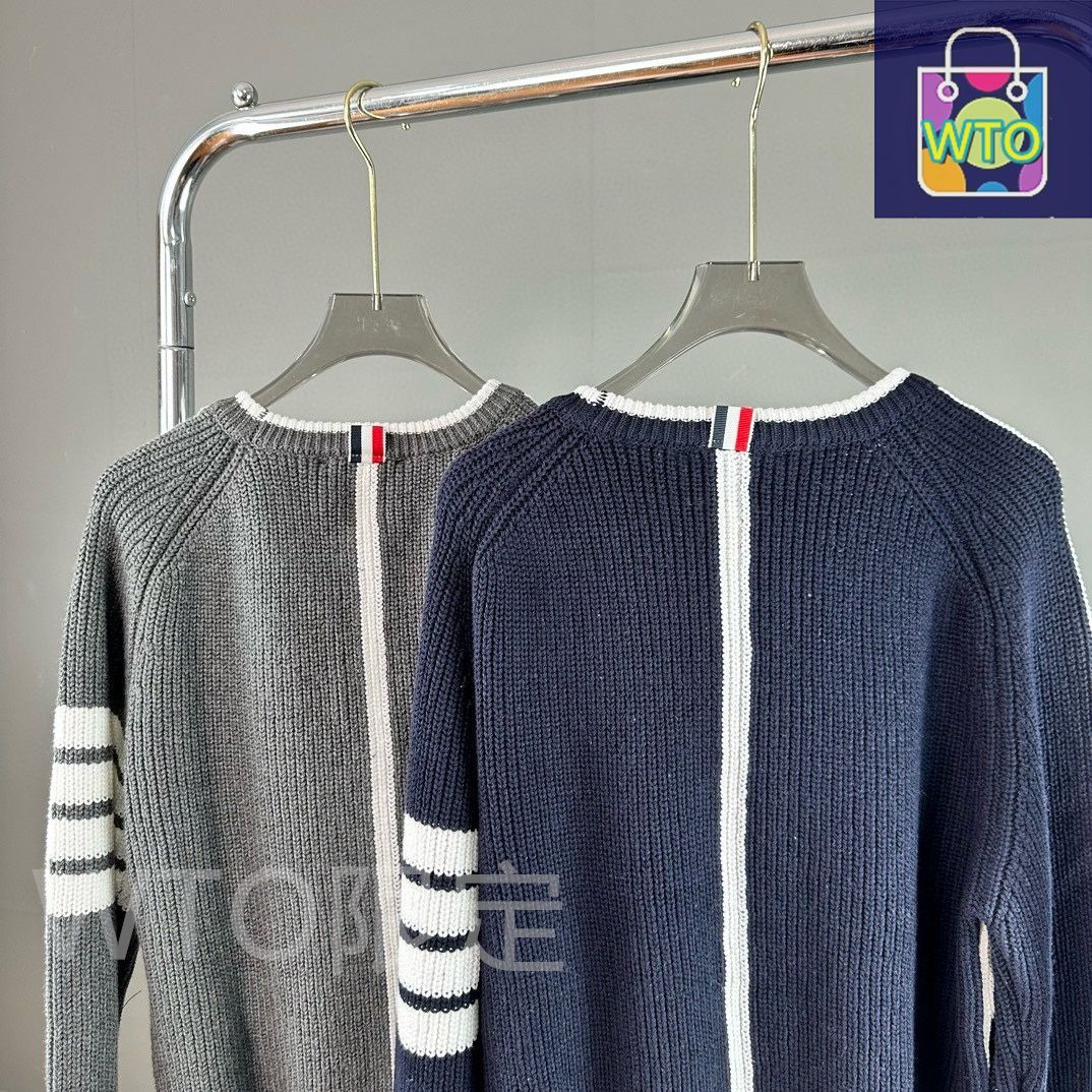 THOM BROWNE ストライプニットセーター Thom Browne風 ストライプニットセーター [本日特価|新品未使用品]-WT0