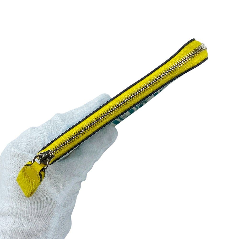 □新同□ エルメス カレポケット ポーチ スイフト グリーン ホワイト