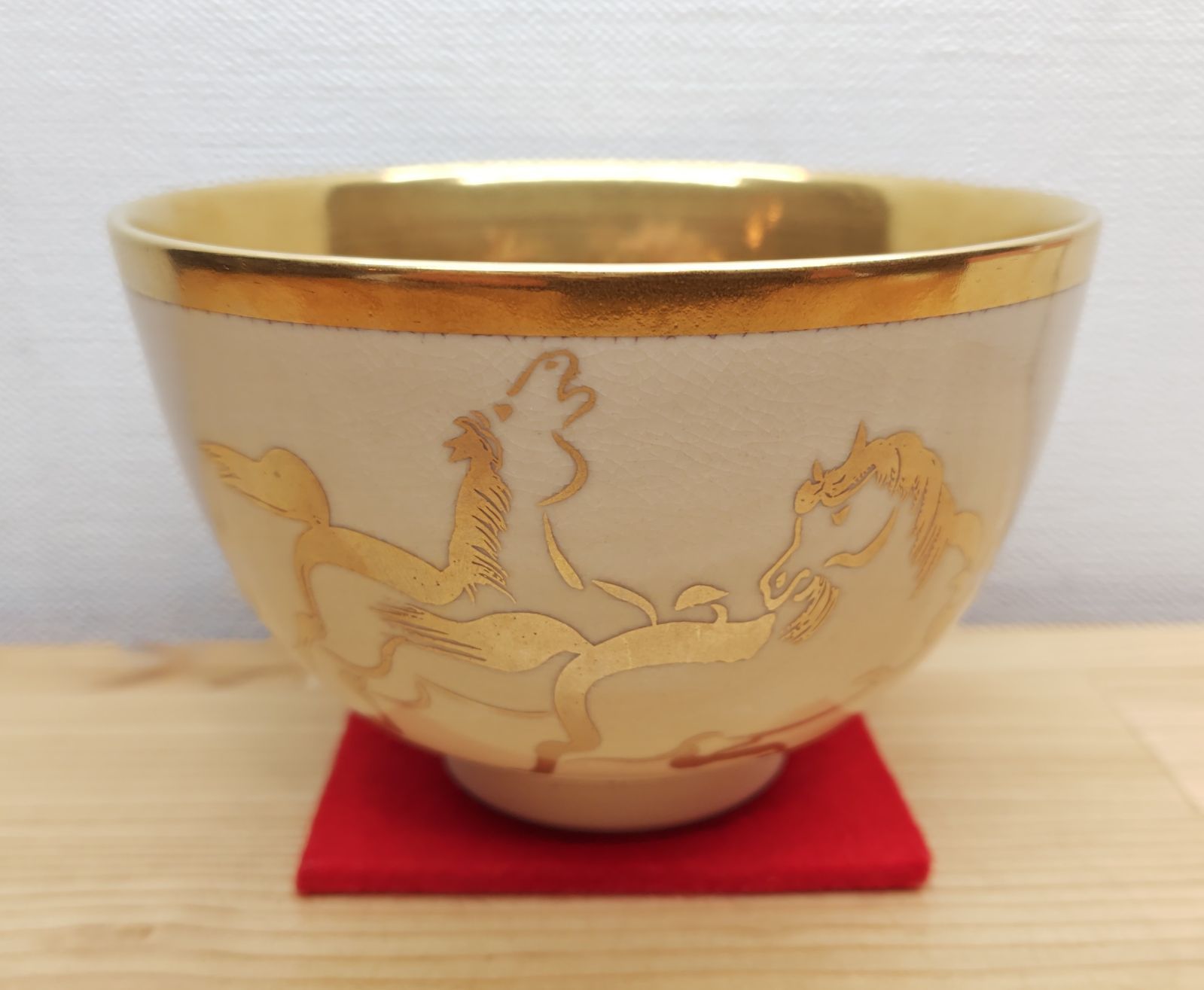 逢絢亭】茶道具 茶碗 京焼 馬の絵 内金塗 幸泉作 木箱付き - メルカリ