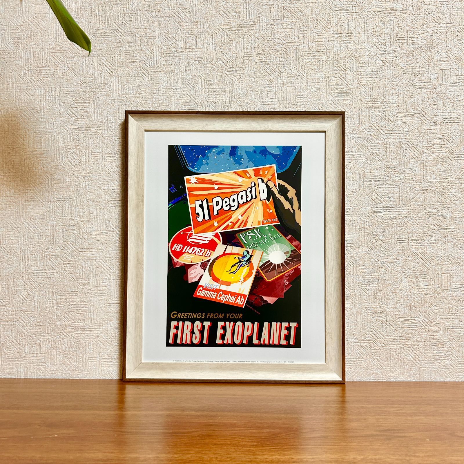 ヴィンテージ アート 絵画 プリミティブ サイン入り 額装品 インテリア ヴィンテージ フィッシュ 静物画 アートプリント：ダークファーム