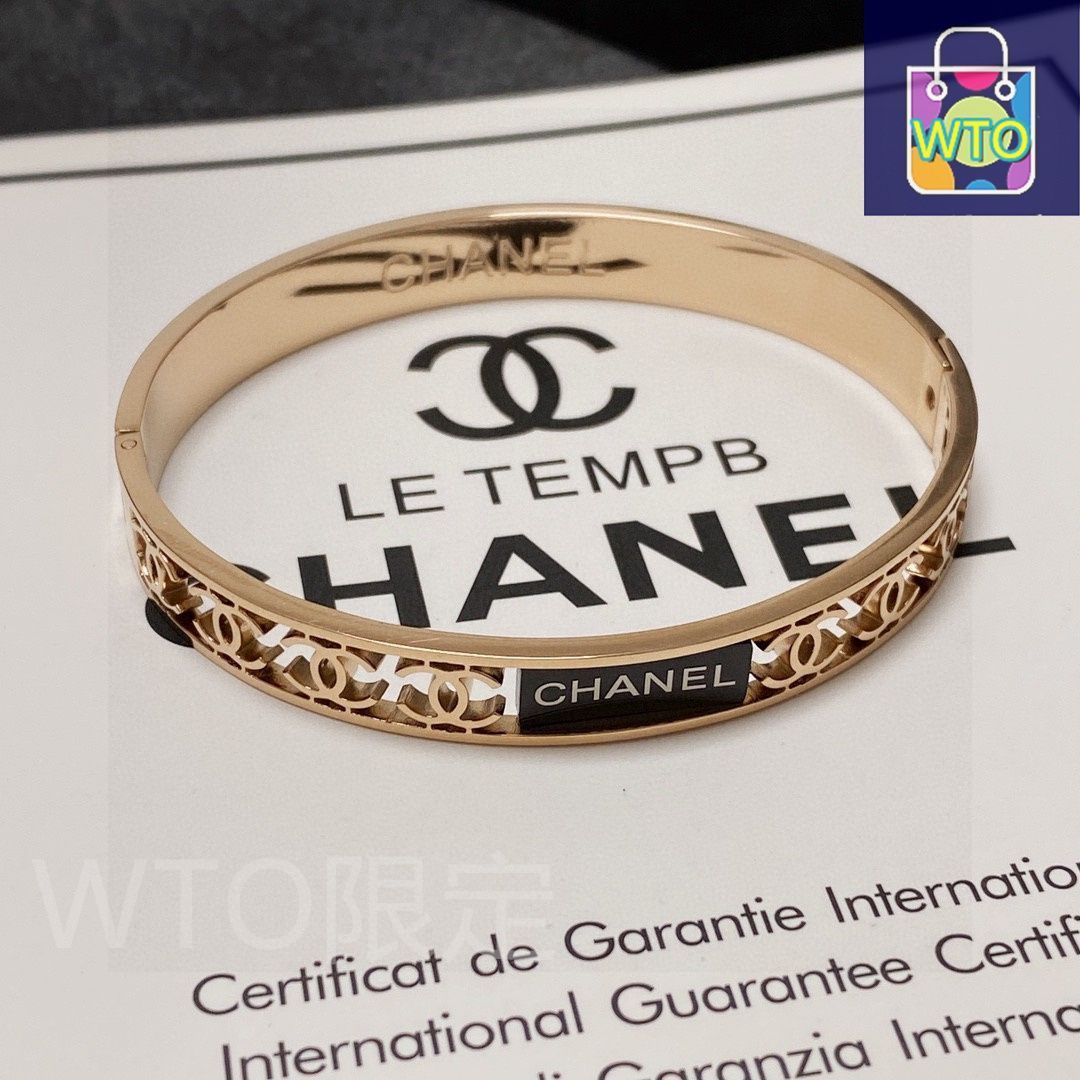 今日特価】Chanel シャネル オープンワーク メタリック ブレスレット