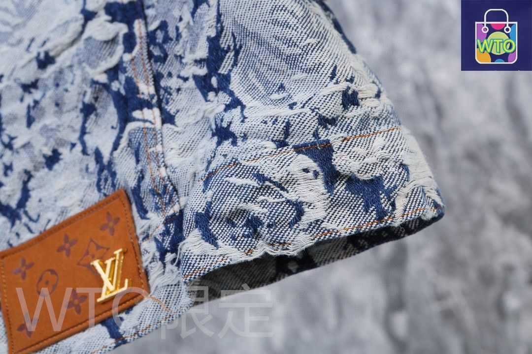 【正規品／美品】ルイヴィトン フラワー柄ジャケット LOUIS VUITTON ルイヴィトン 23AW モノグラム フラワーフーデット