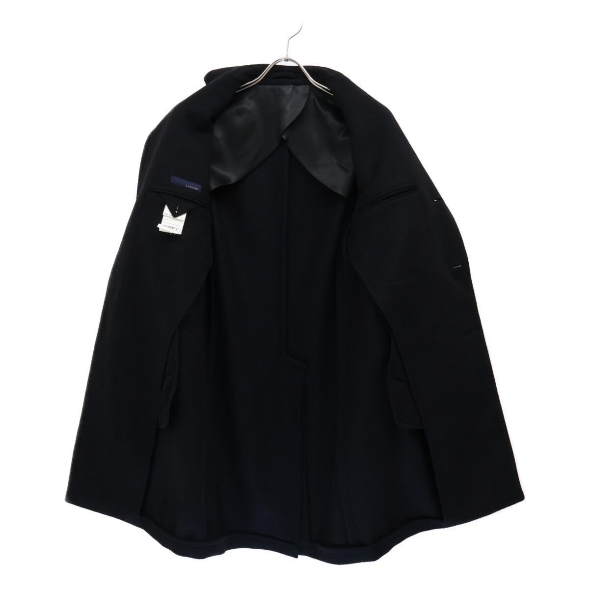 極美品✨ラルディーニ チェスターコート ブートニエール付き 52 XL位 LARDINIラルディーニチェスターコートウール52ブートニエール