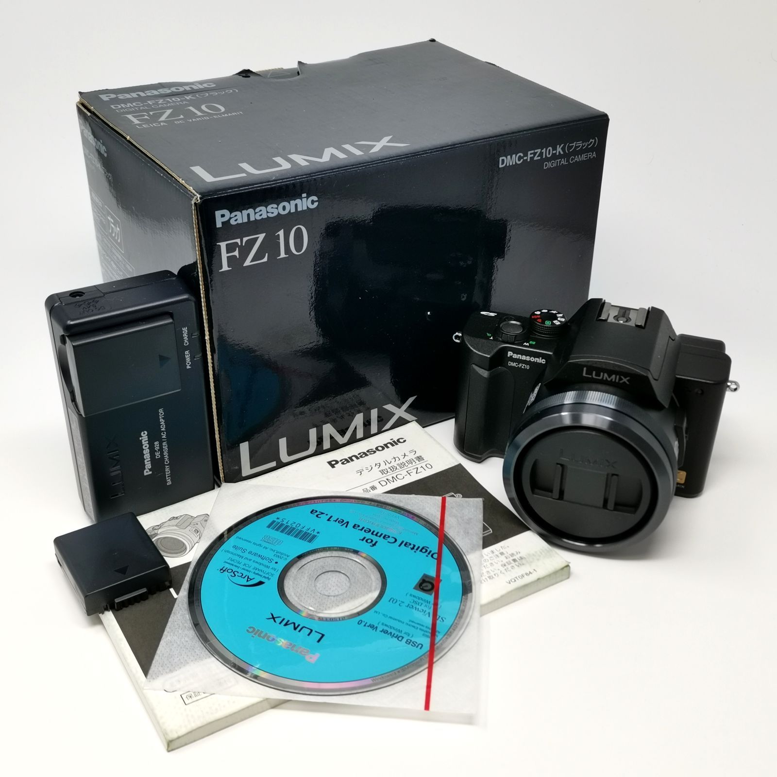 パナソニック FZ 10 デジタルカメラ ブラック 箱あり あり 品 説明書あり 管理番号