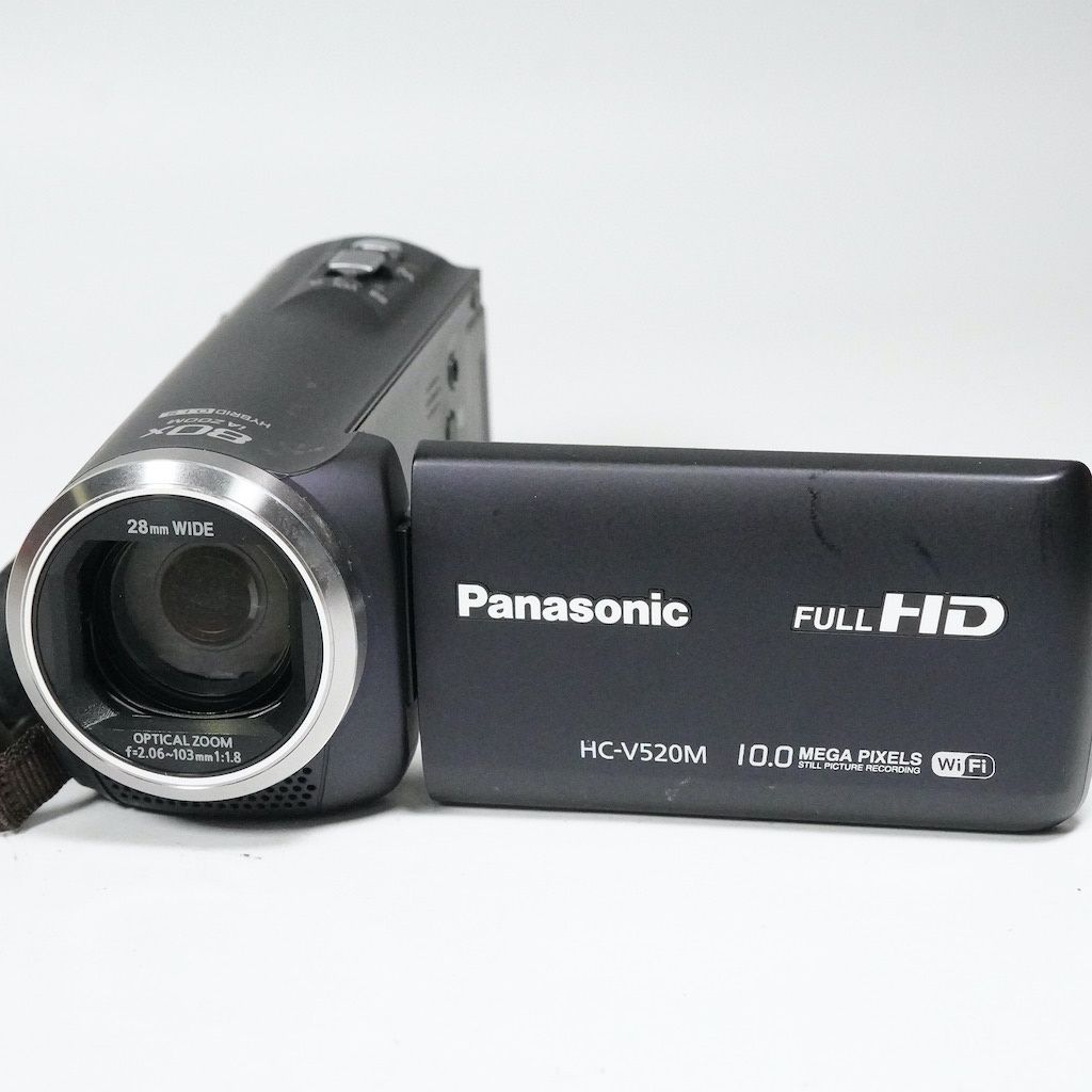 【動作確認ＯＫ】Panasonic　HC-V520M Panasonic パナソニック HC-V520M ネイビー 動作OK 返金保証 /2403