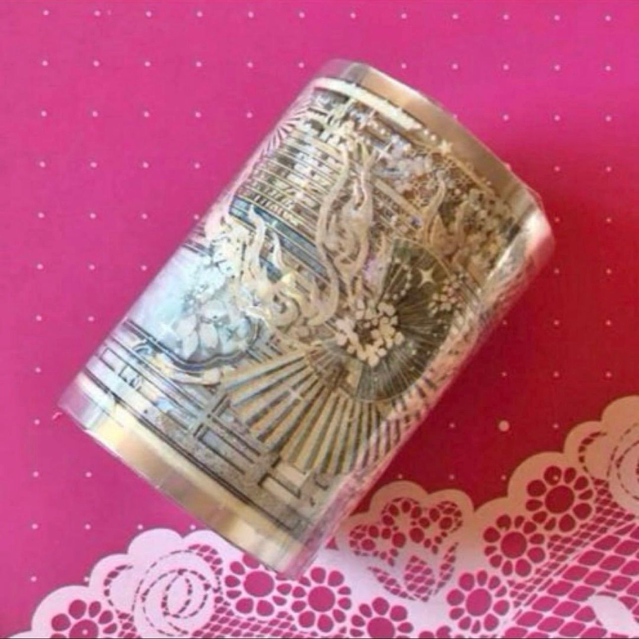 贝壳光 7cm×10m 夏日风物诗 海外マスキングテープ 贝壳光 7cm×10m 雀扇凭阑·初秋 海外マスキングテープ 海外マステ 和柄