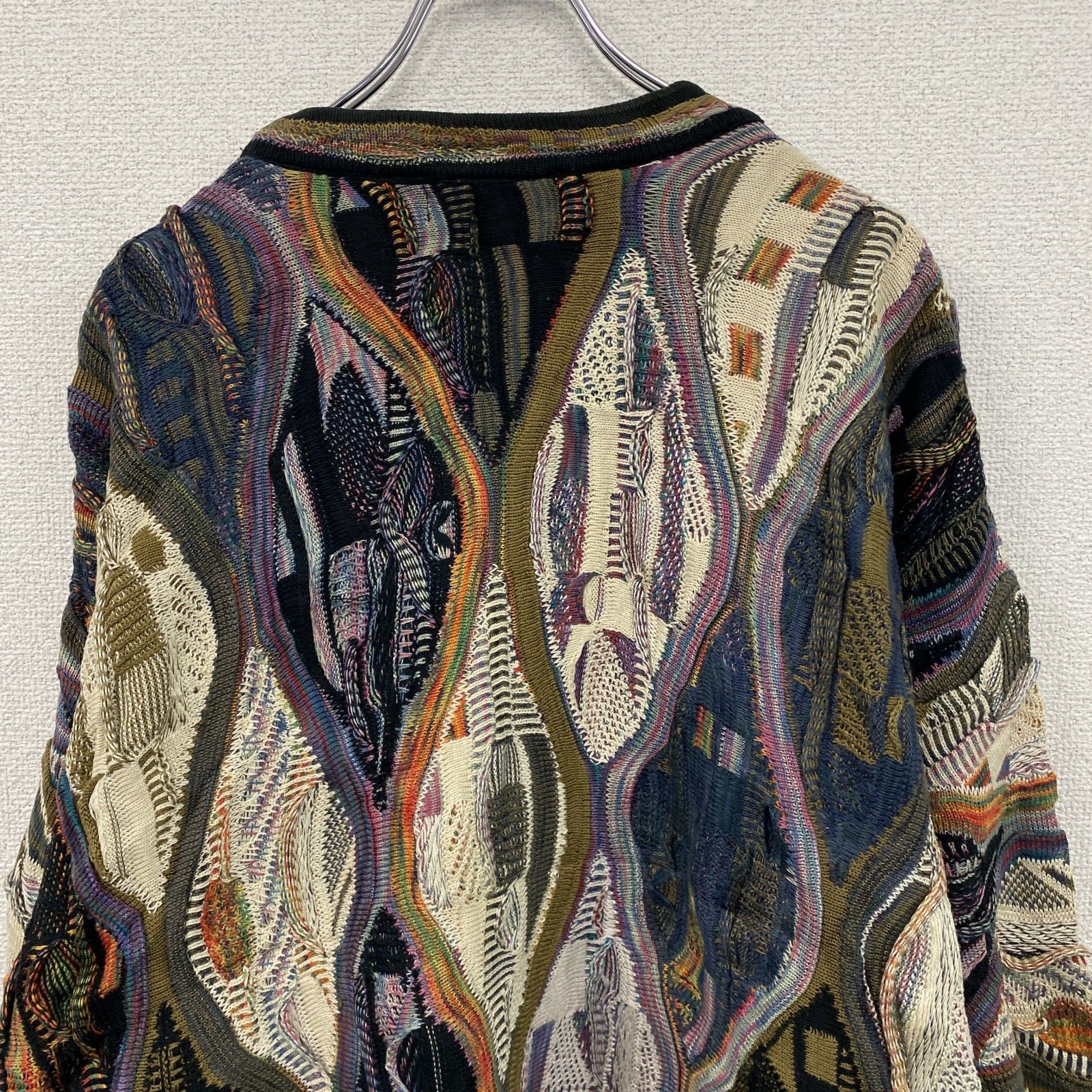 希少‼️ 80s TUNDRA 総柄 ニット マルチカラー COOGI 風 着画 希少‼️ 80s TUNDRA 総柄 ニット マルチカラー COOGI 風 着画 L