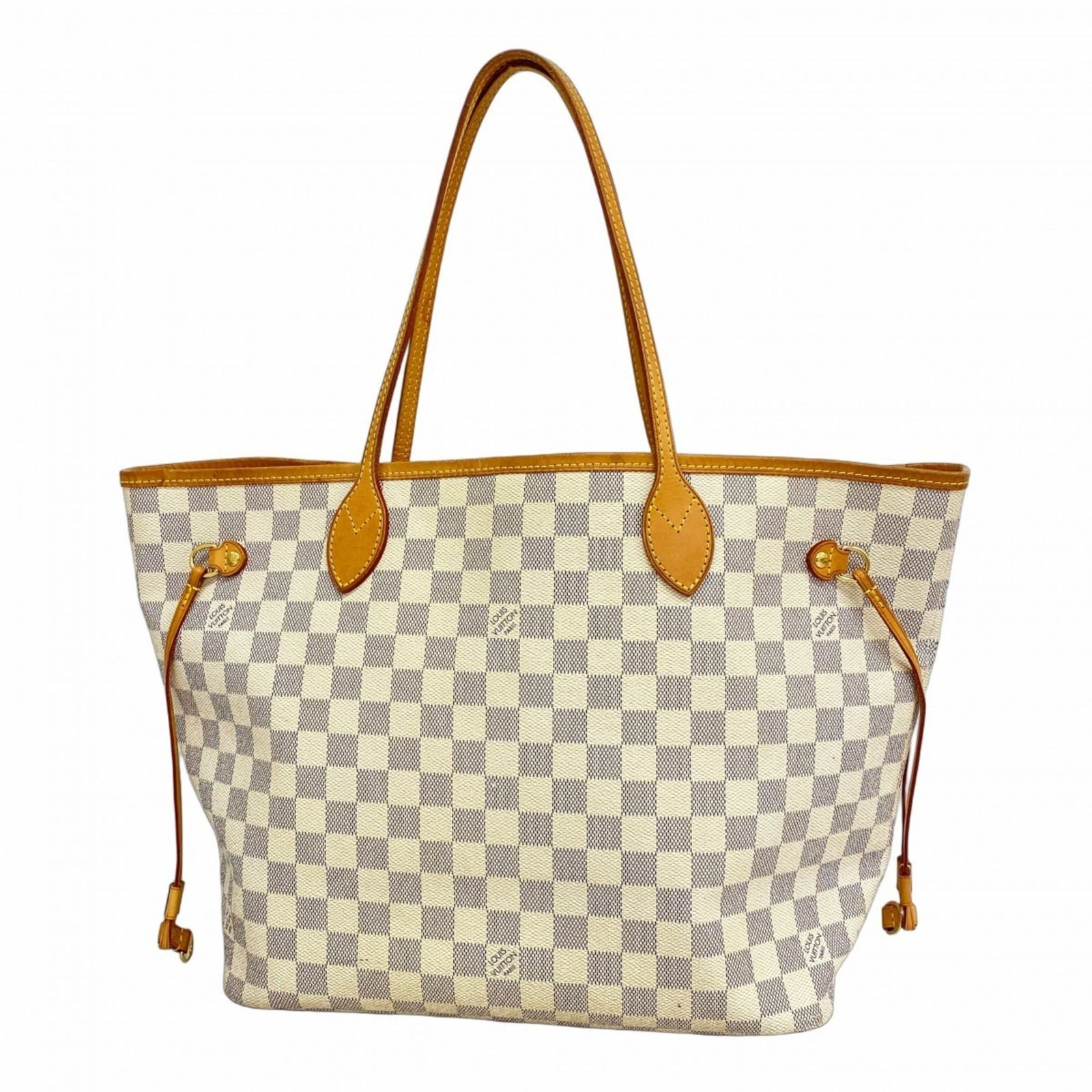 和*田様 ルイヴィトン ダミエアズール ネヴァーフルMM N51107 ホワイト ルイ・ヴィトン(Louis Vuitton) ルイ・ヴィトン トートバッグ ダミエ