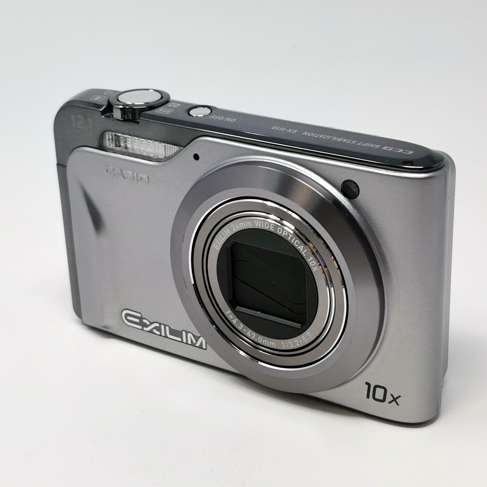 カシオ EXILIM EX H 10 シルバー デジカメ デジタルカメラ 箱あり バッテリー2点 管理番号
