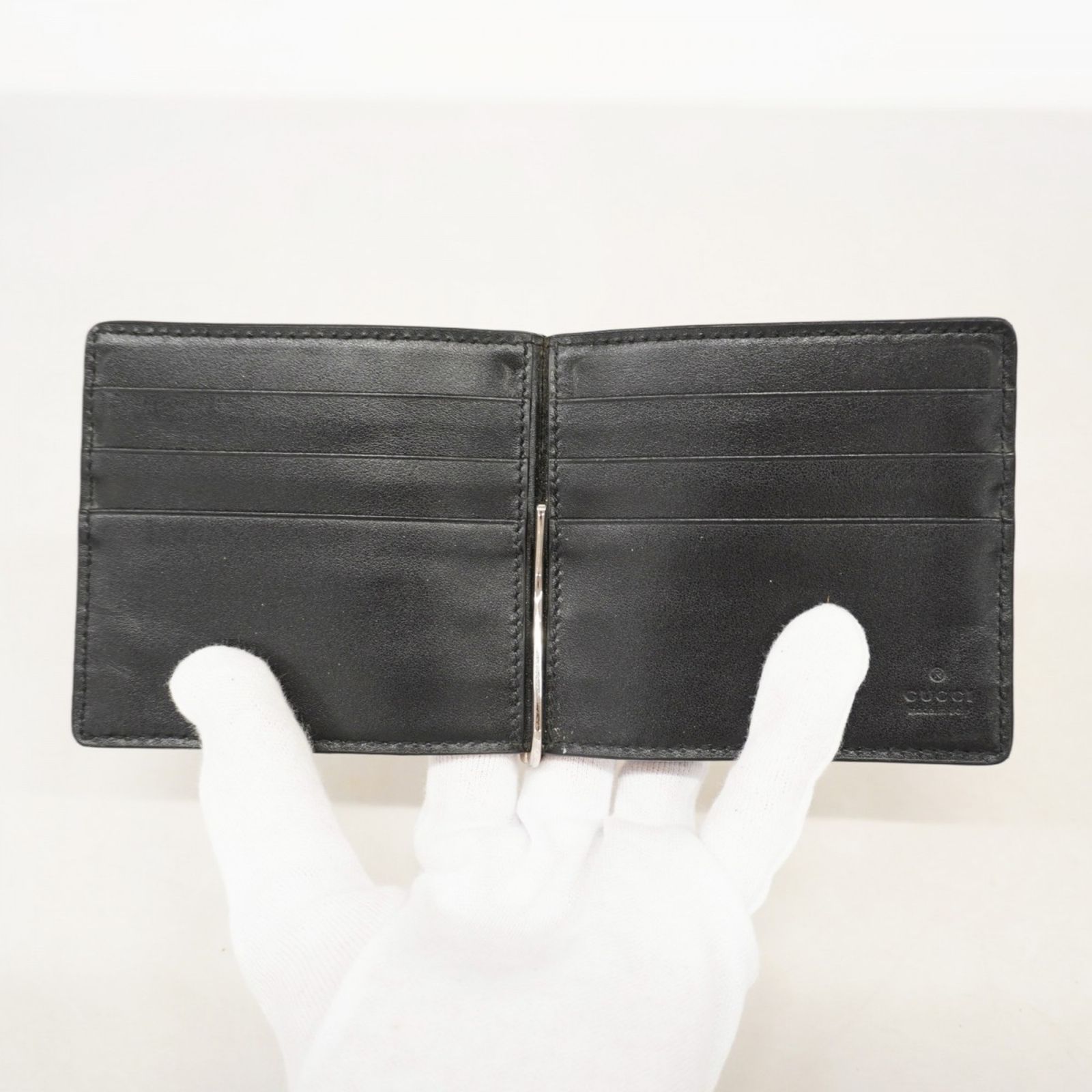 GUCCI  マネークリップ ブラック GUCCI グッチ マネークリップ 財布 札ばさみ メンズ グッチシマ