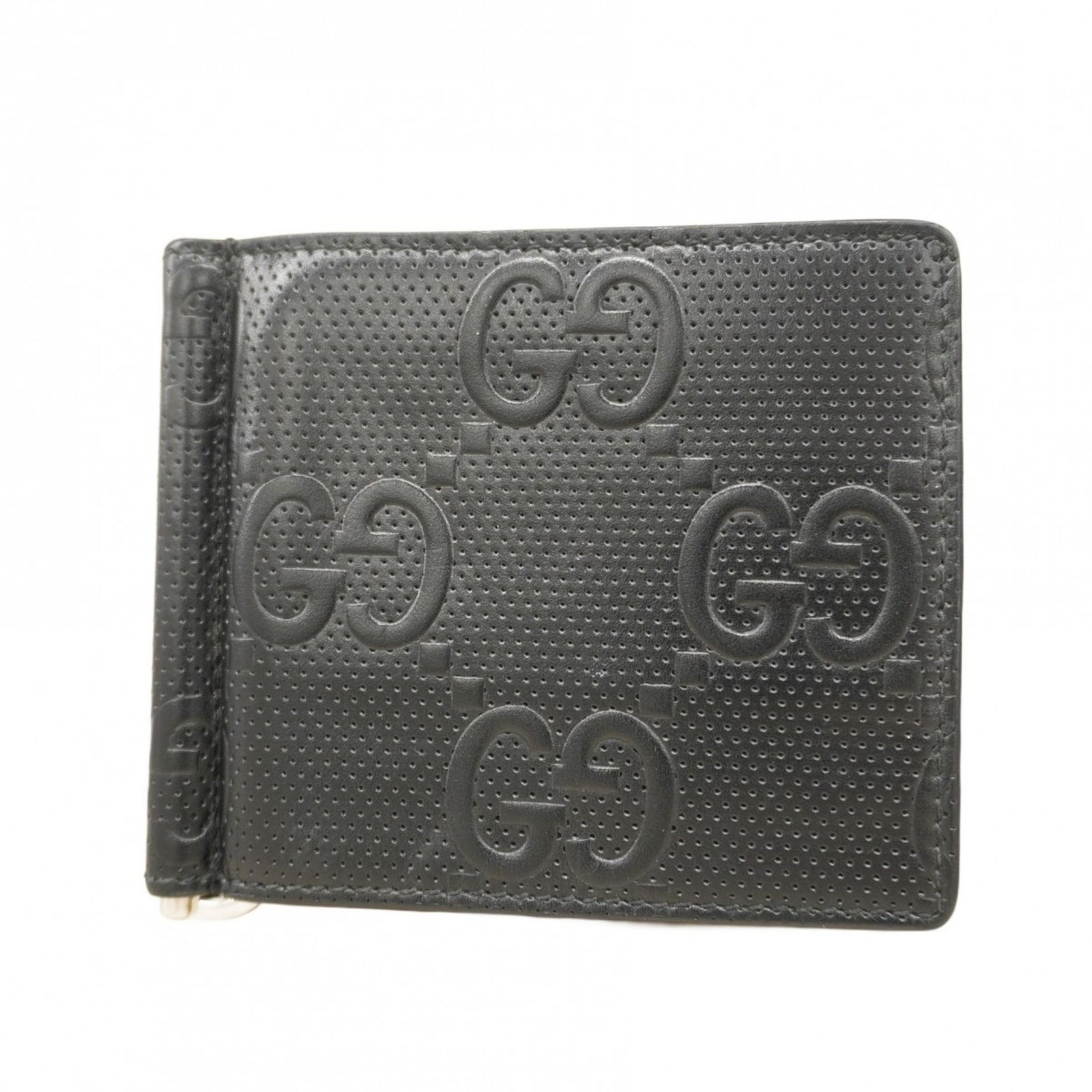 GUCCI レザー マネークリップ 黒 GG柄 楽天市場】【財布】GUCCI グッチ グッチシマ GG ロゴ マネークリップ