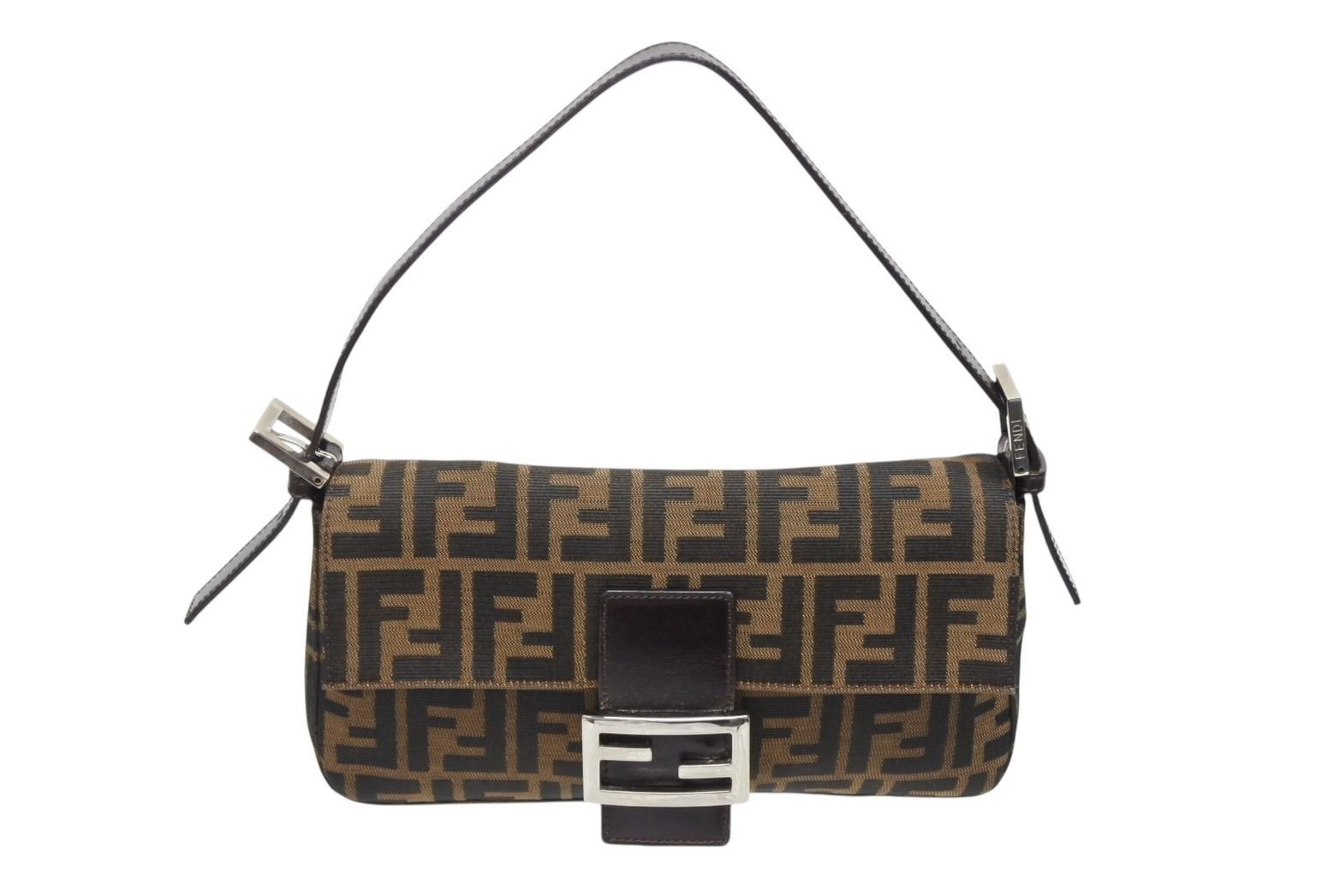 美品✨フェンディ マンマバケット ワンショルダー ズッカ柄 キャンバス 極美品 FENDI フェンディ マンマバケット ワンショルダーバッグ ズッカ