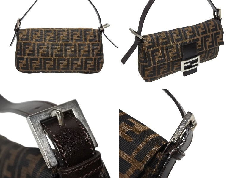 極美品 FENDI フェンディ マンマバケット ワンショルダーバッグ ズッカ