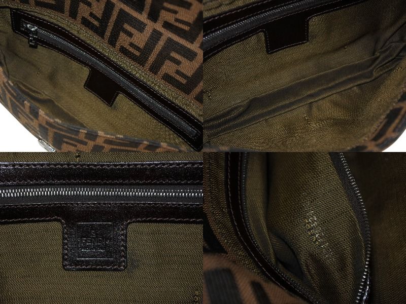 極美品 FENDI フェンディ マンマバケット ワンショルダーバッグ ズッカ