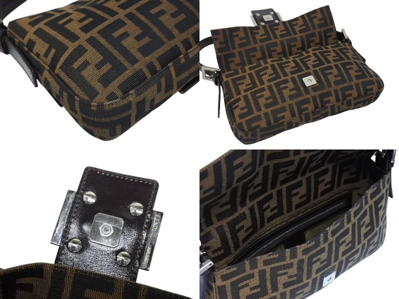極美品 FENDI フェンディ マンマバケット ワンショルダーバッグ ズッカ