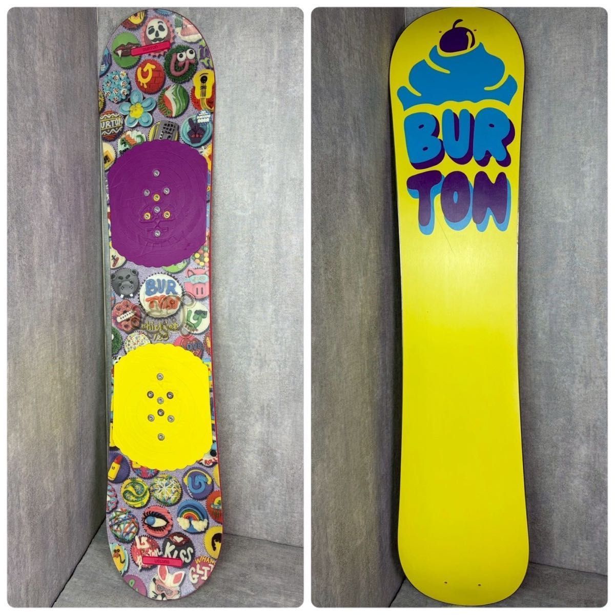 BURTON バートン chicklet 120cm ジュニアスノーボード3点セット