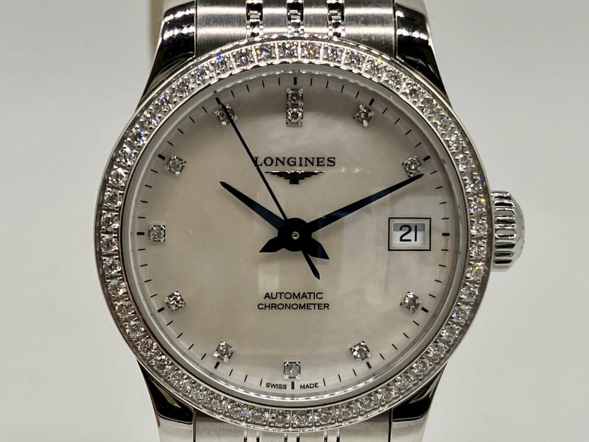 LONGINES ロンジン レコード ダイヤL2.320.0.87.6 シェル文字盤 デイト