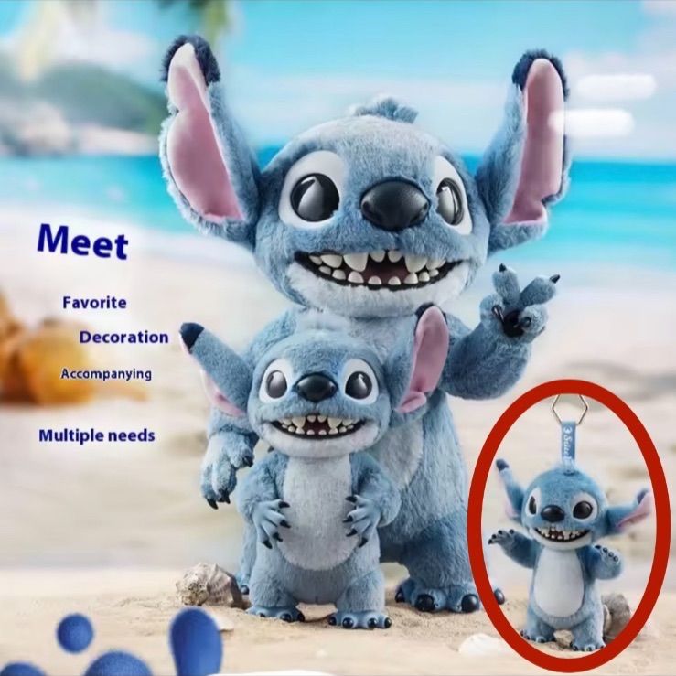 即納】Potdemiel リアルスティッチ ぬいぐるみ ストラップ 新品未開封