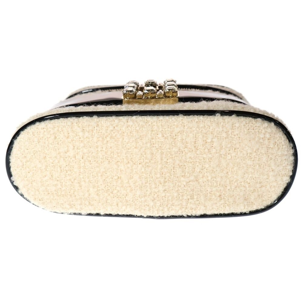 ロジェヴィヴィエ　ツイード&パテントバニティバッグ ロジェヴィヴィエ ツイード&パテントバニティバッグ