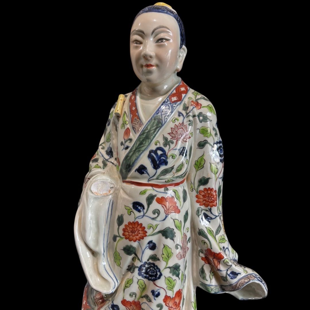 某有名資産家購入品 中国美術 七宝 手描き 大明宣徳年製 貴人 龍 華