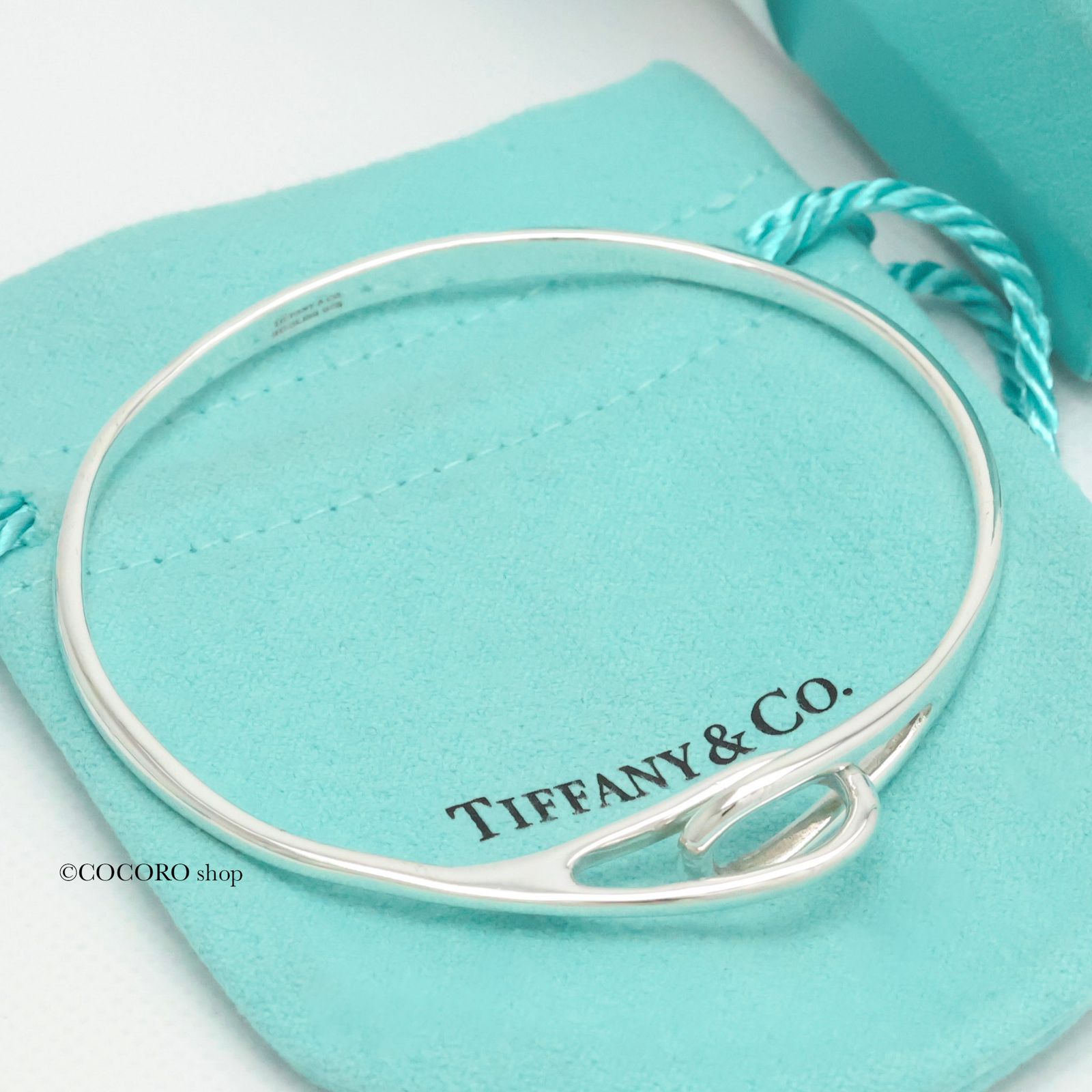 美品】ティファニー TIFFANY&Co. ダブル ループ バングル ブレスレット