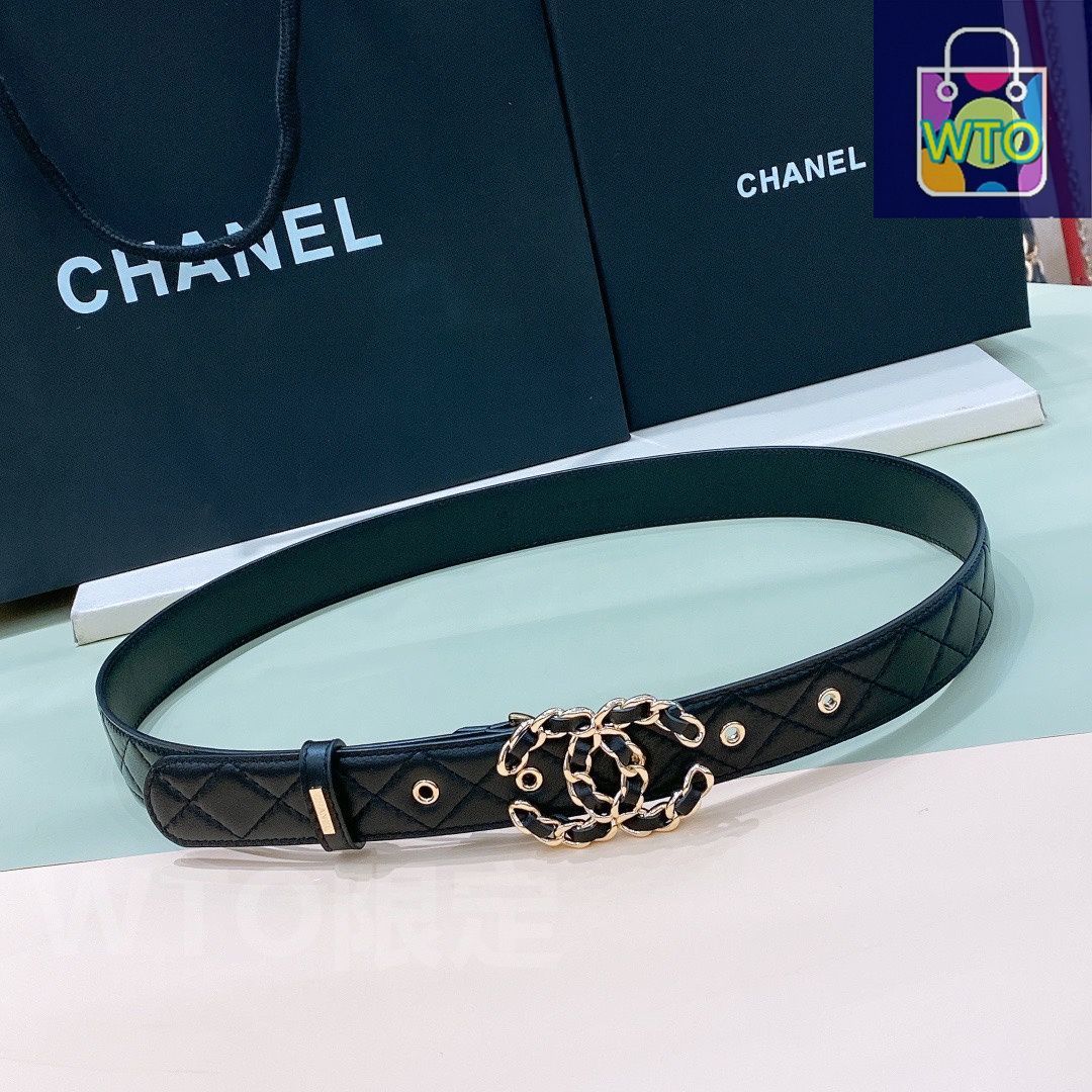 今日特価】Chanel シャネル レザーベルト - メルカリ
