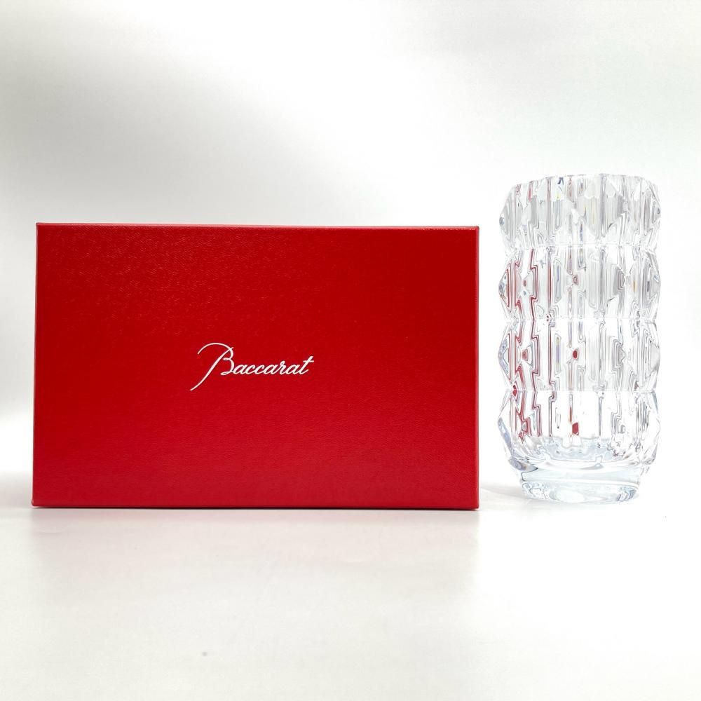 バカラ Baccarat ルクソール ベース 花瓶 フラワーベース クリア 15cm