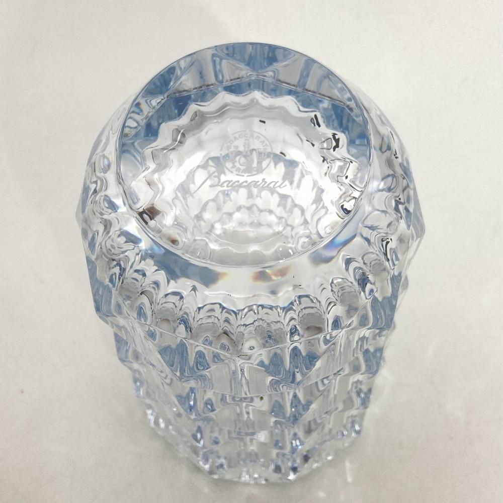 バカラ Baccarat ルクソール ベース 花瓶 フラワーベース クリア 15cm