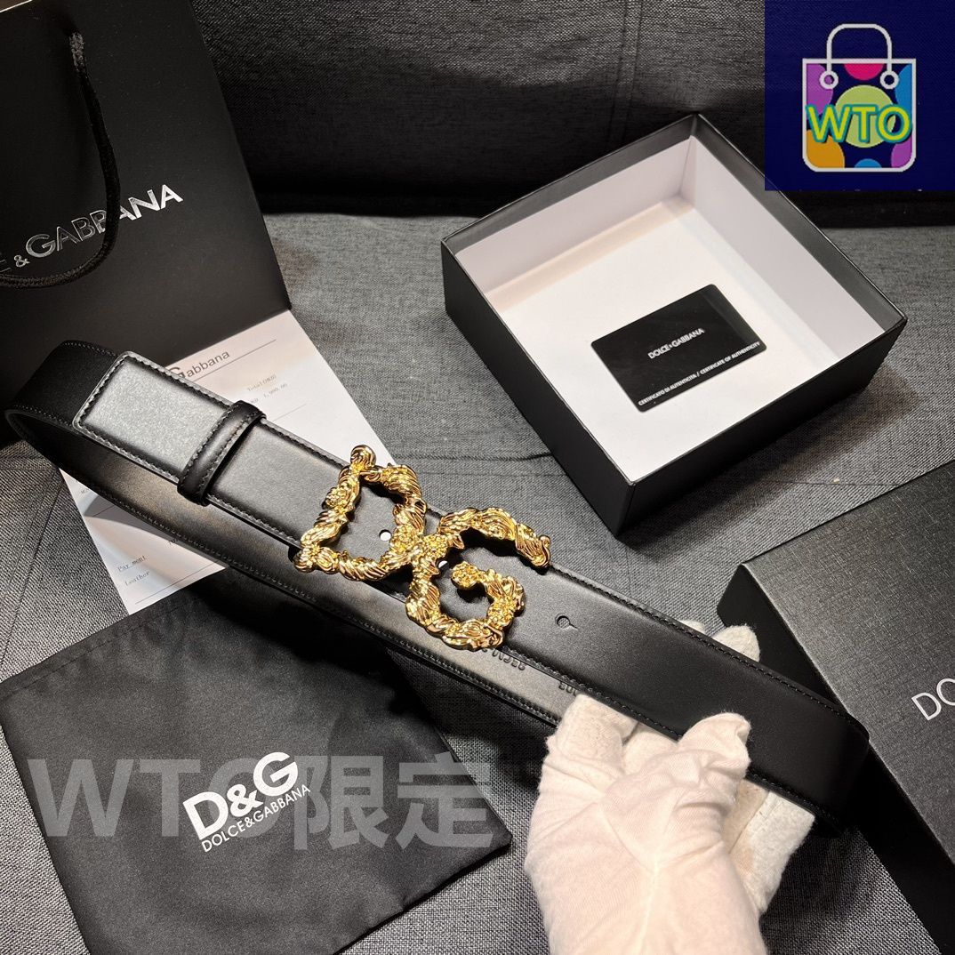 今日特価】Dolce&Gabbana DG レザーベルト - メルカリ