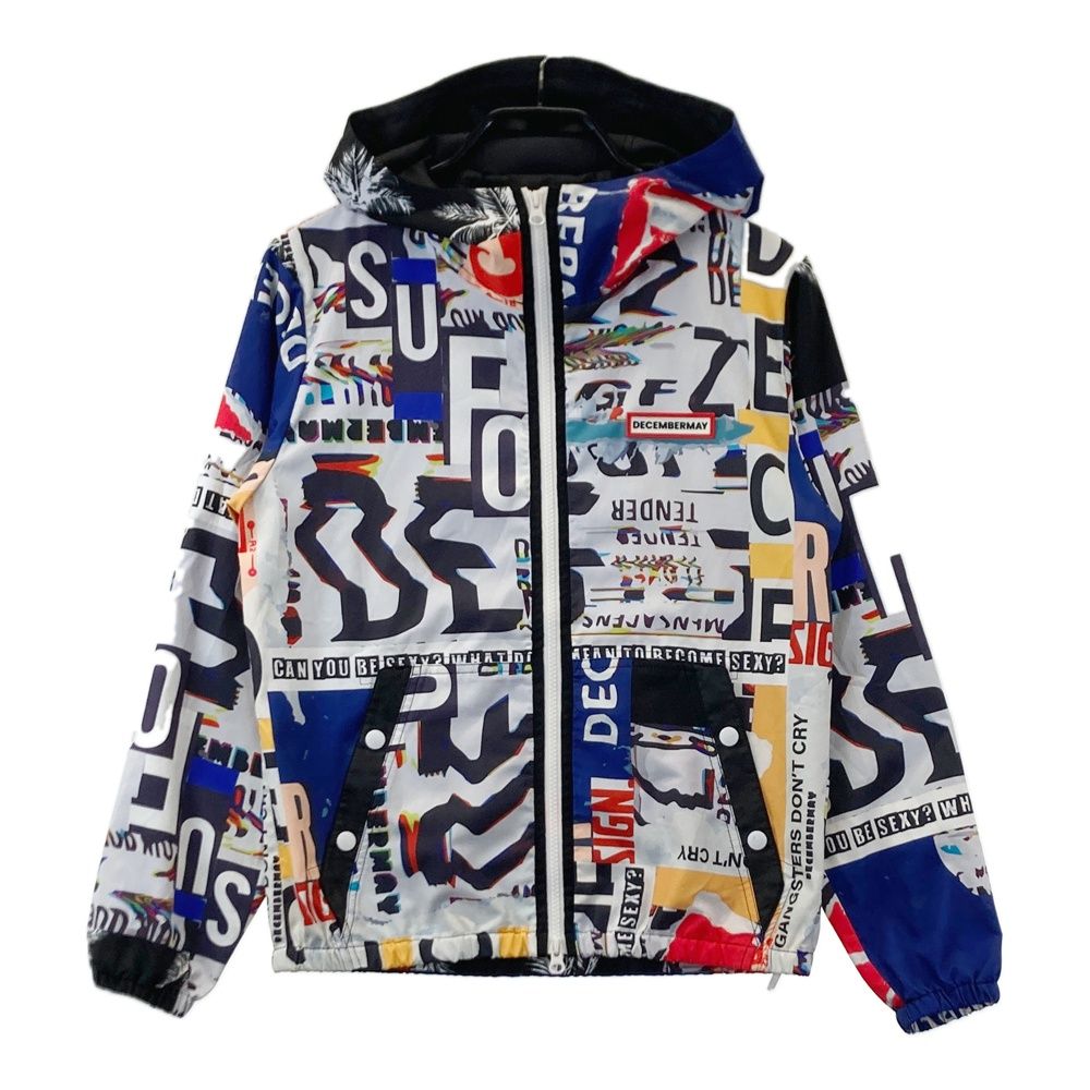 サイズ：M DECEMBERMAY ディセンバーメイ ジップパーカー 総柄