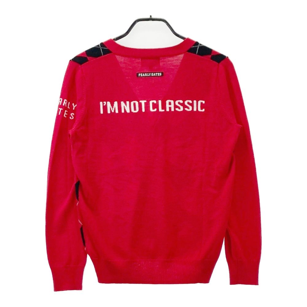 サイズ：2 PEARLY GATES パーリーゲイツ カーディガン アーガイル