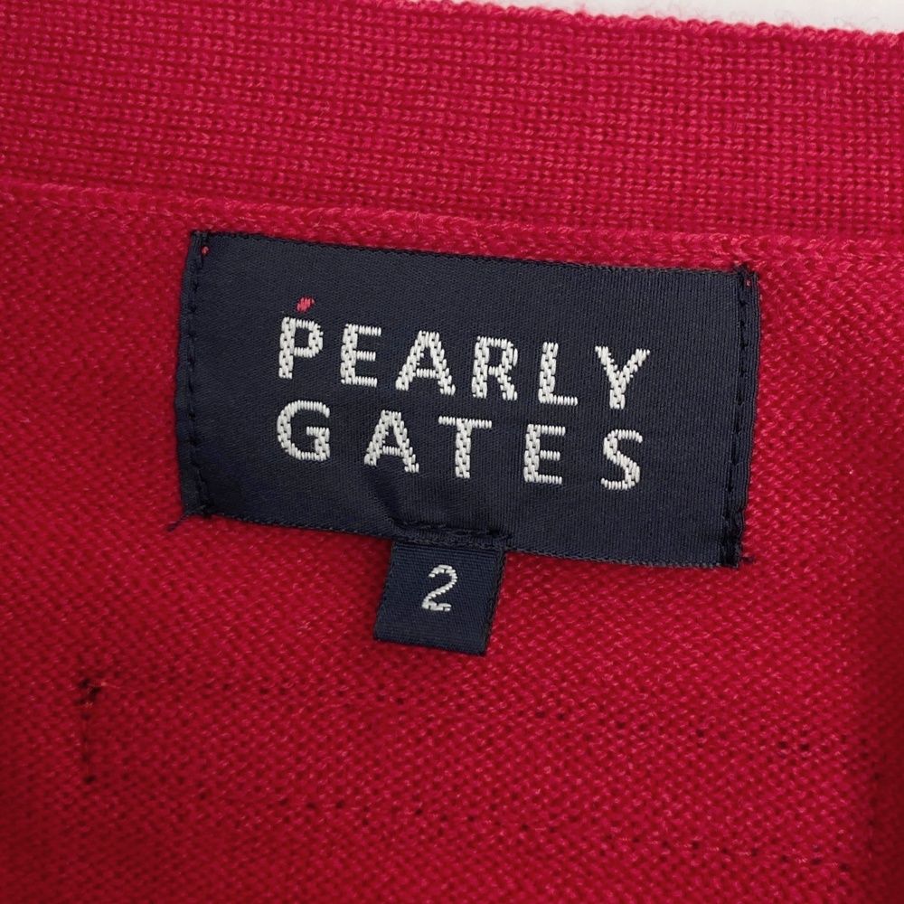 サイズ：2 PEARLY GATES パーリーゲイツ カーディガン アーガイル