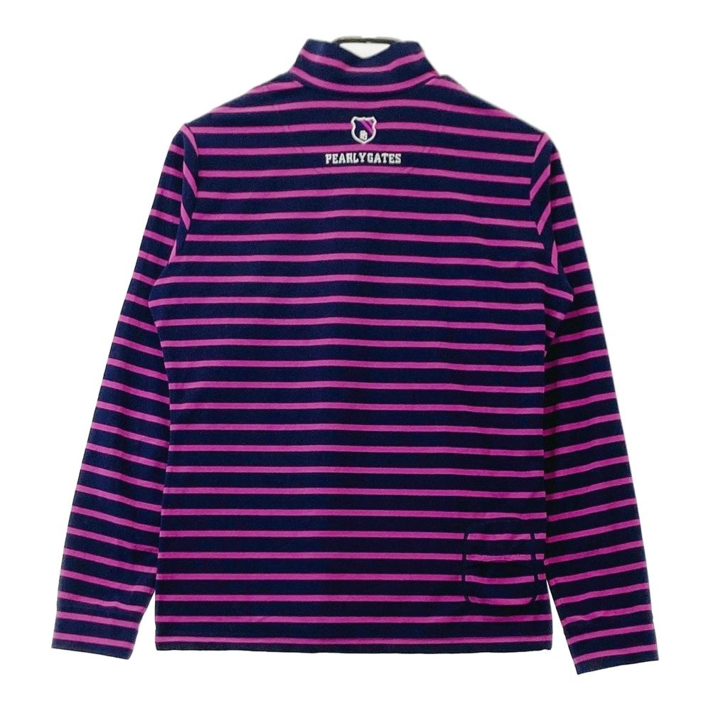 サイズ：2 PEARLY GATES パーリーゲイツ 長袖ハーフジップTシャツ