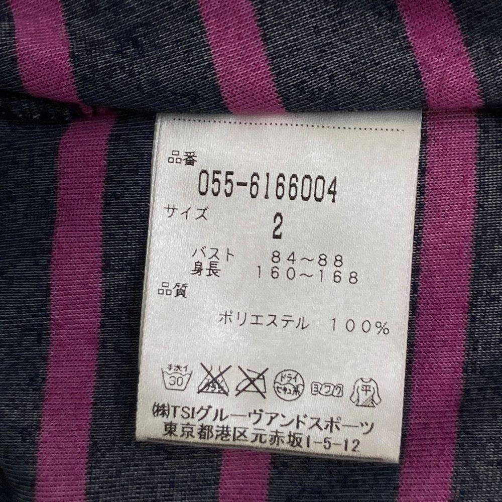 サイズ：2 PEARLY GATES パーリーゲイツ 長袖ハーフジップTシャツ