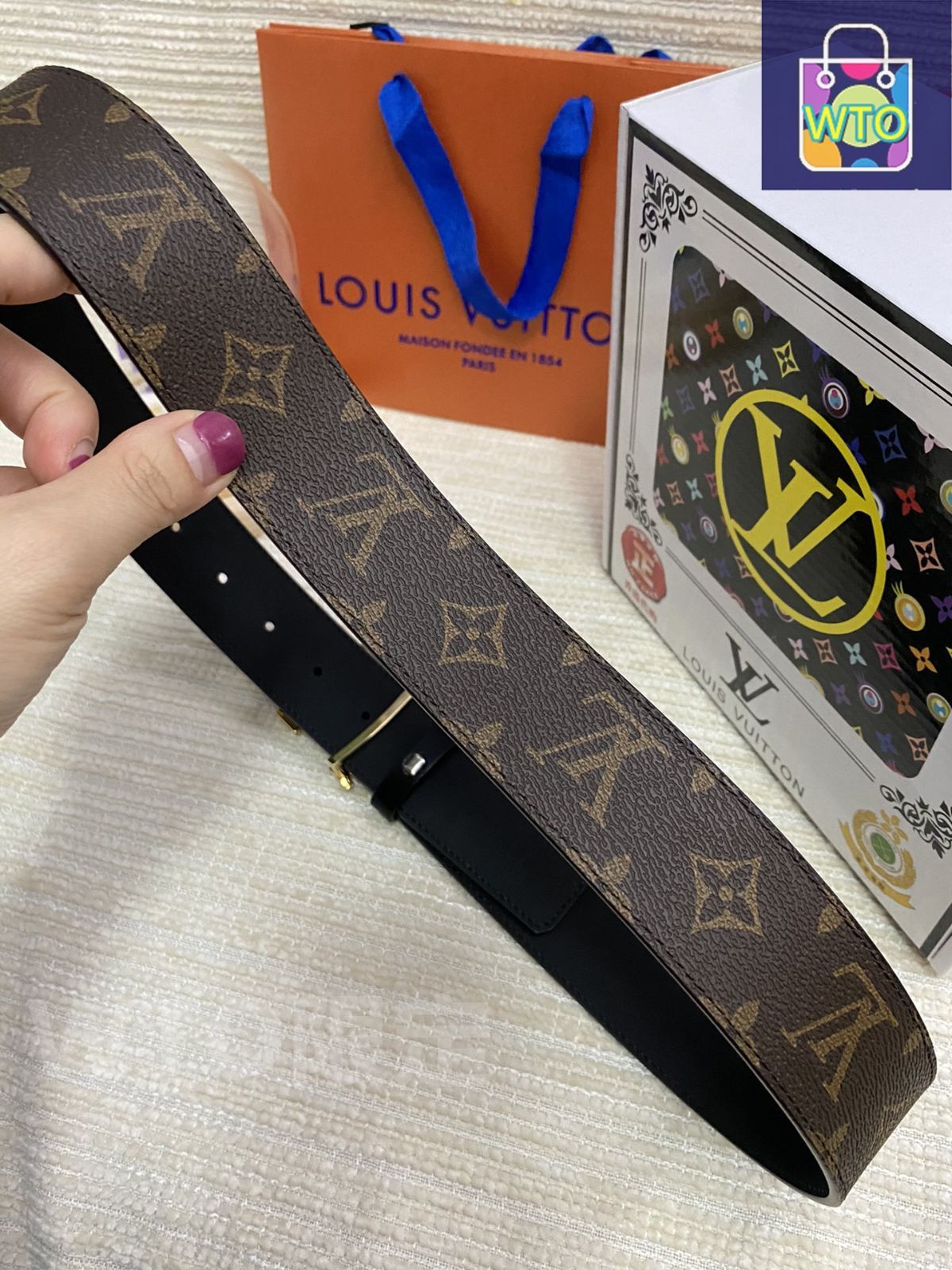 Louis Vuitton/LV ルイ・ヴィトン 真皮ベルト02 - メルカリ