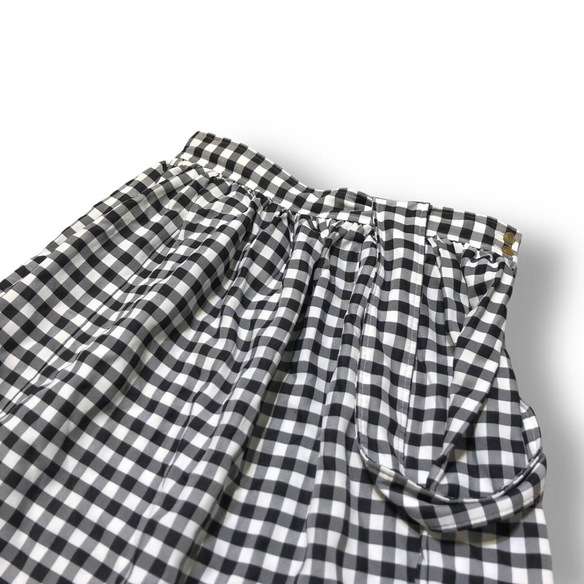 24ss BLACK COMME des GARCONS Gingham Check skirt ギンガムチェック