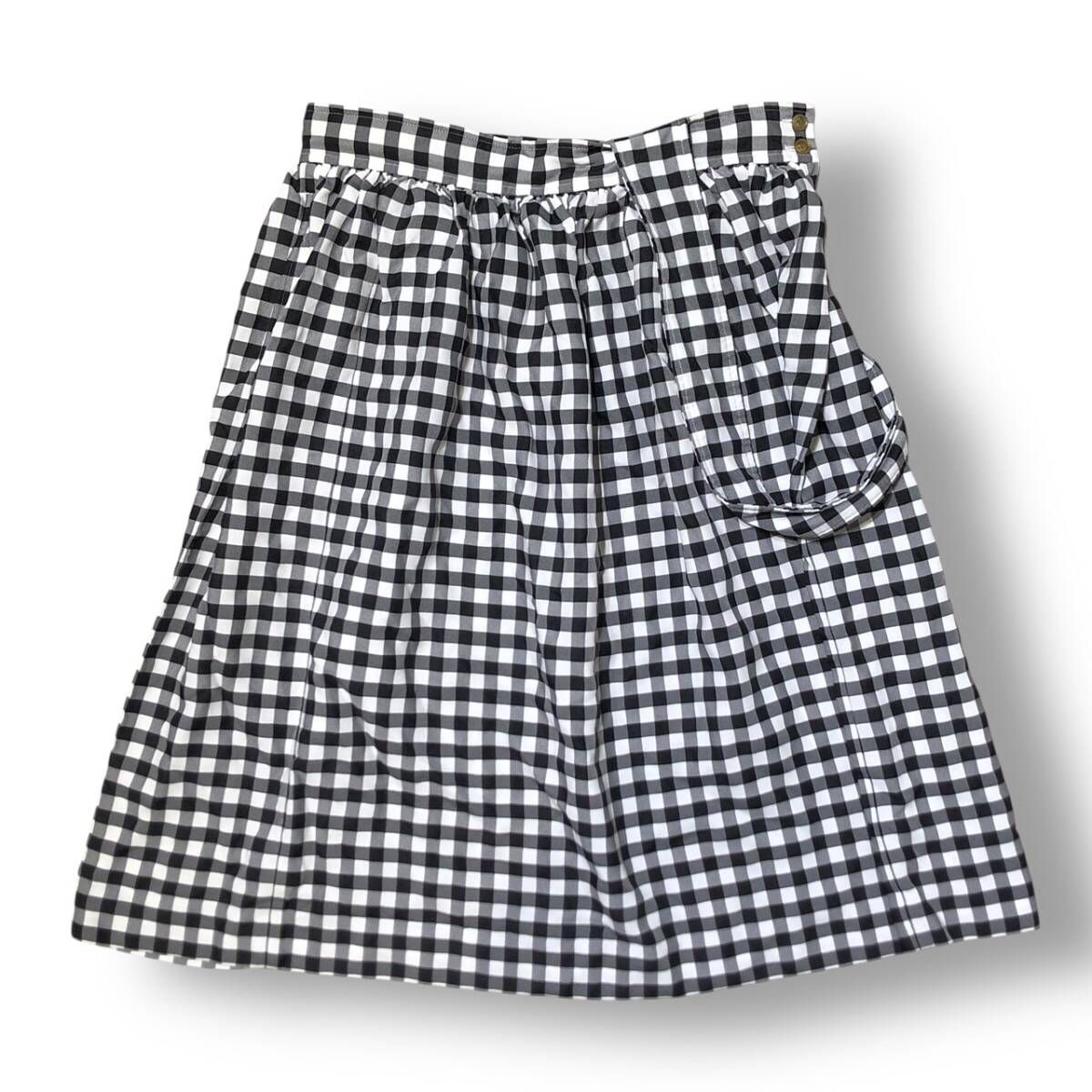 24ss BLACK COMME des GARCONS Gingham Check skirt ギンガムチェック