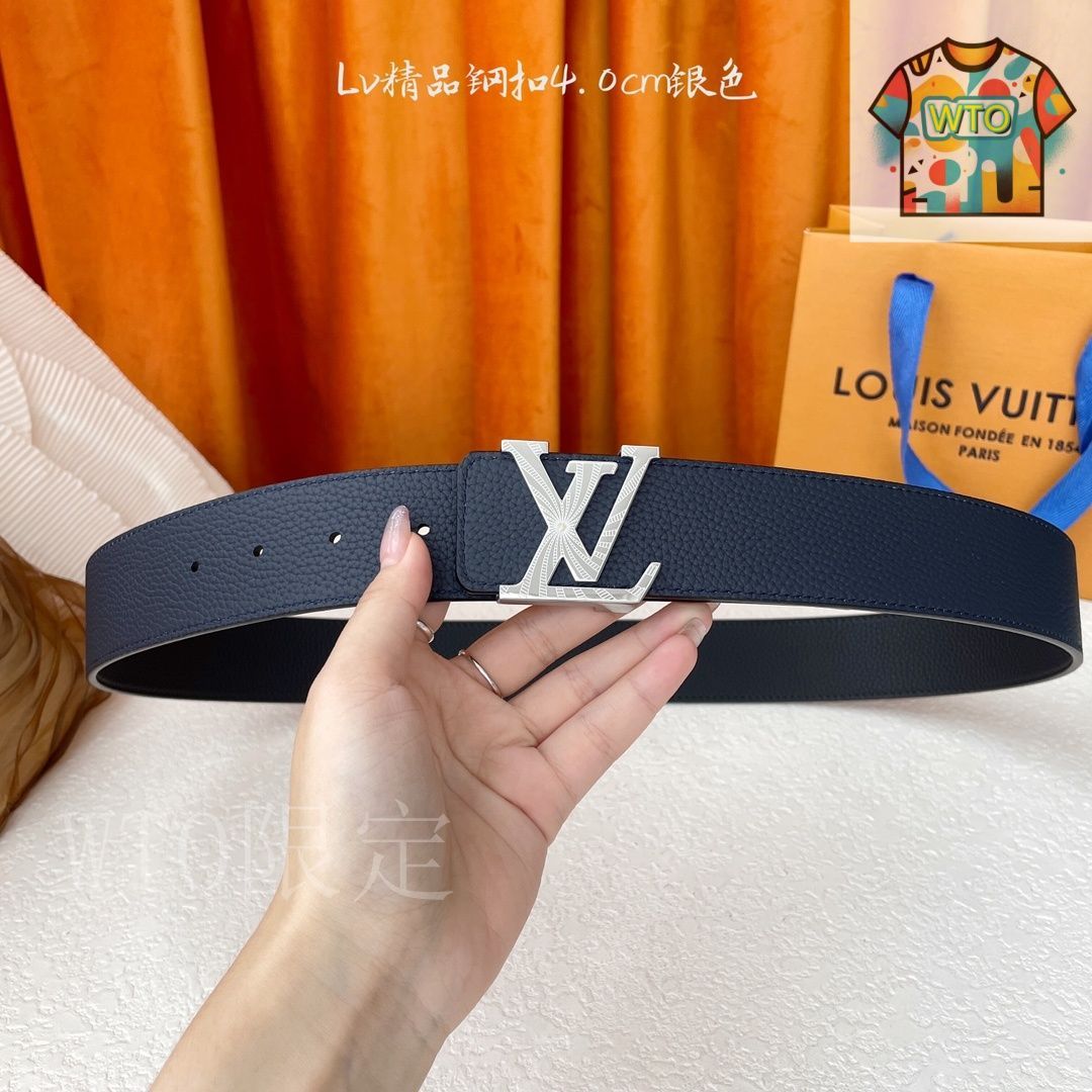 今日特価】LOUIS VUITTON Double-sided ライチ柄 レザーベルト - メルカリ