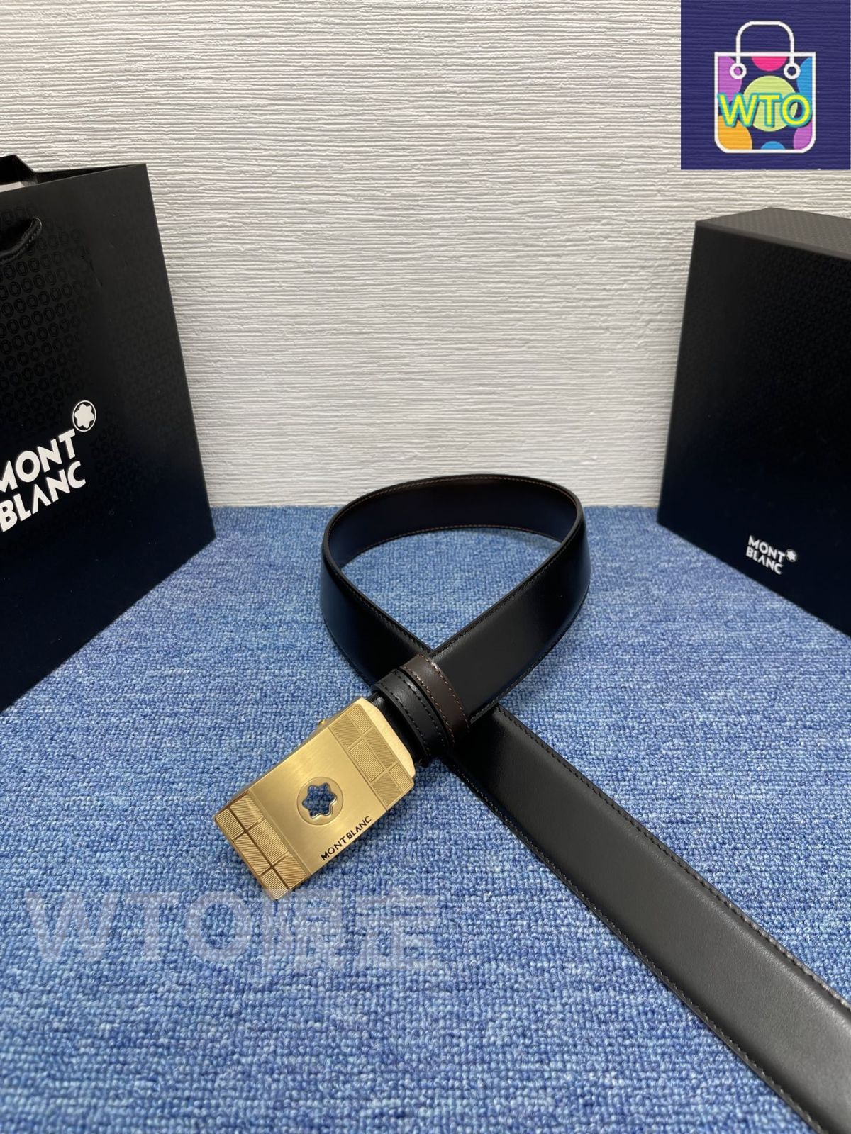 今日特価】Montblanc モンブラン メンズ レザーベルト - メルカリ