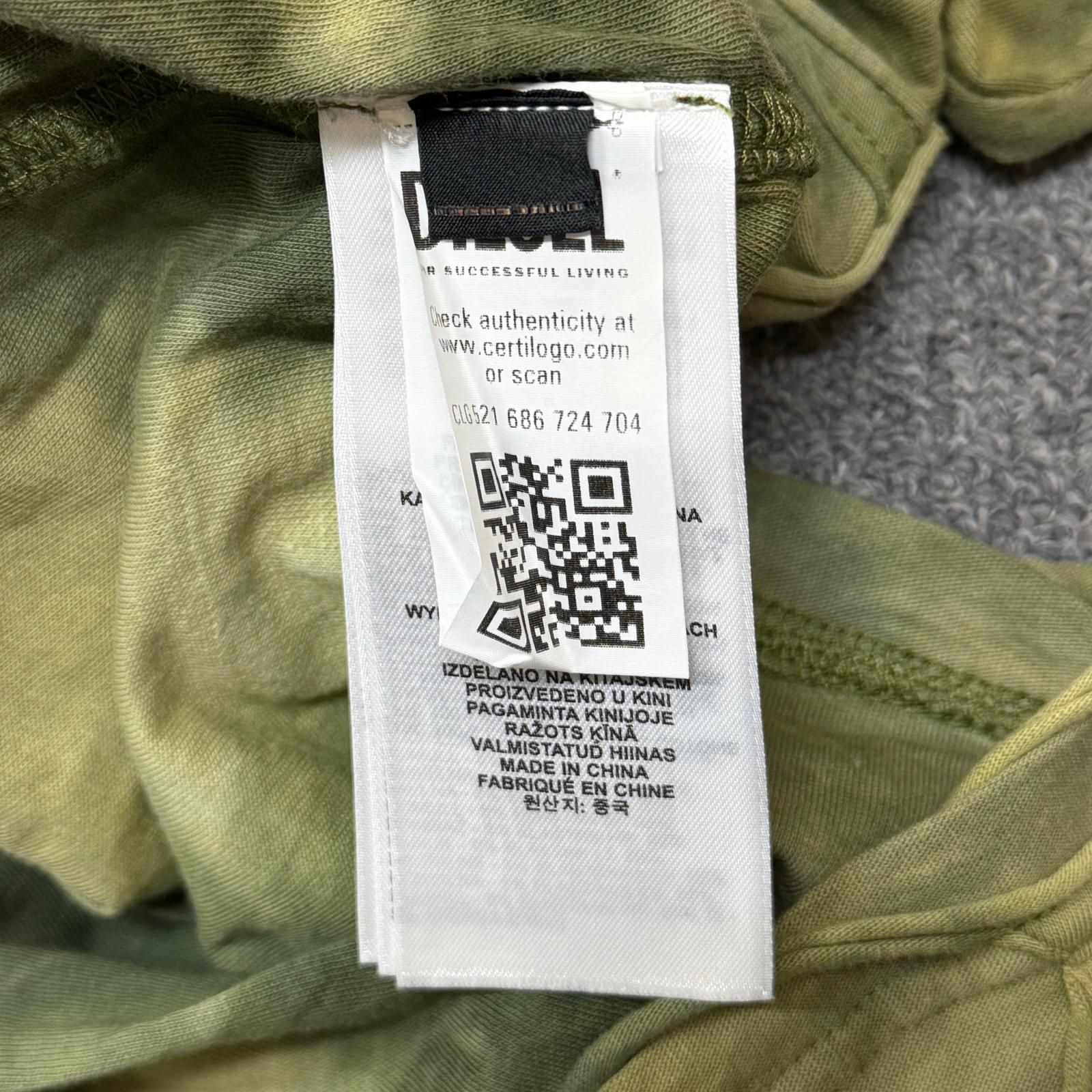参考上代46200円 DIESEL 24SS T-CRANET-LS タイダイカットソー 