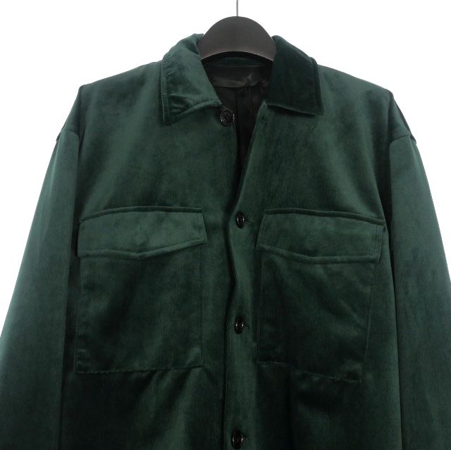 ユハ JUHA 25AW LUSTROUS CORDUROY SHIRT JACKET シャツジャケット  