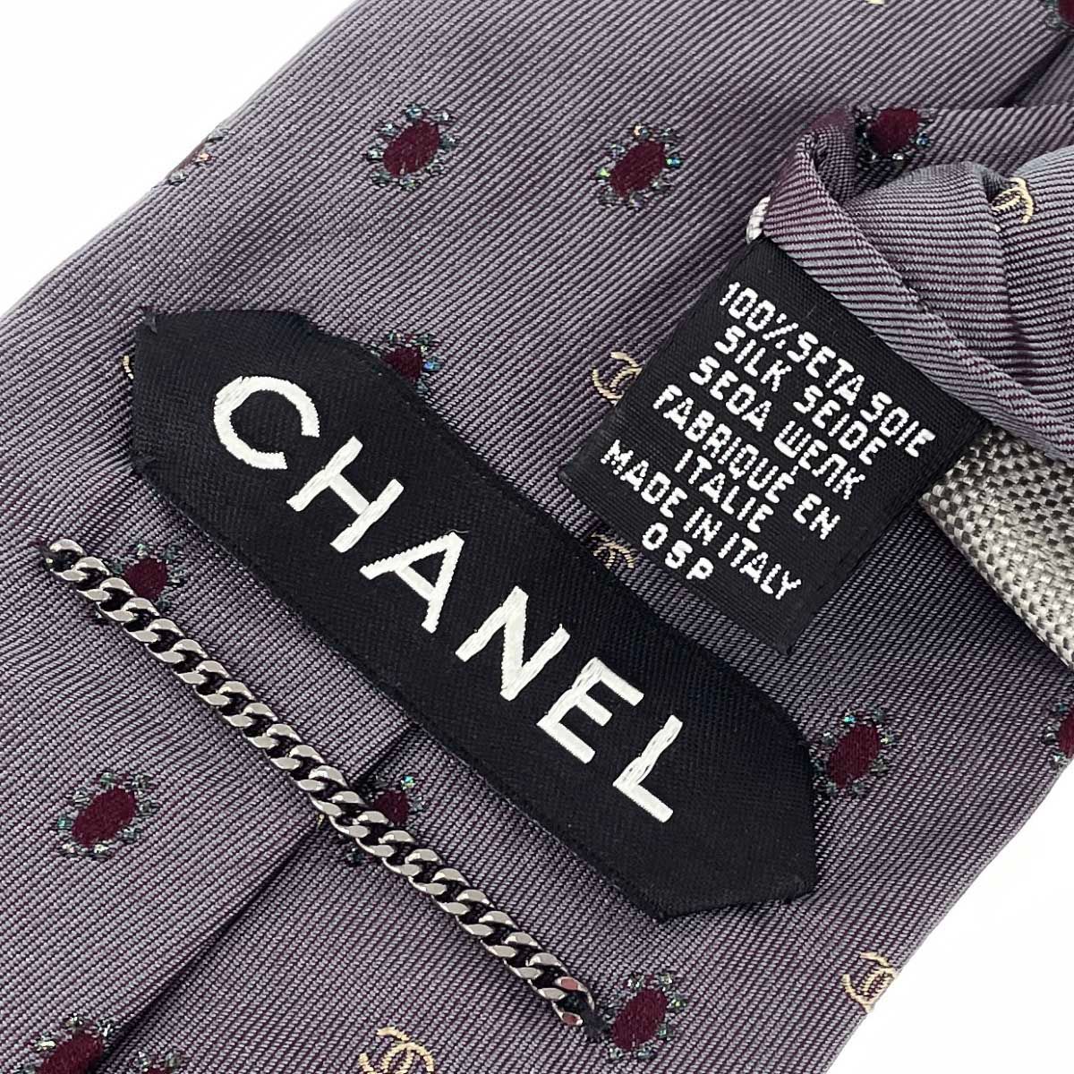 石原タイコ タグ付き CHANEL ネクタイ シルク ココマーク シャネル