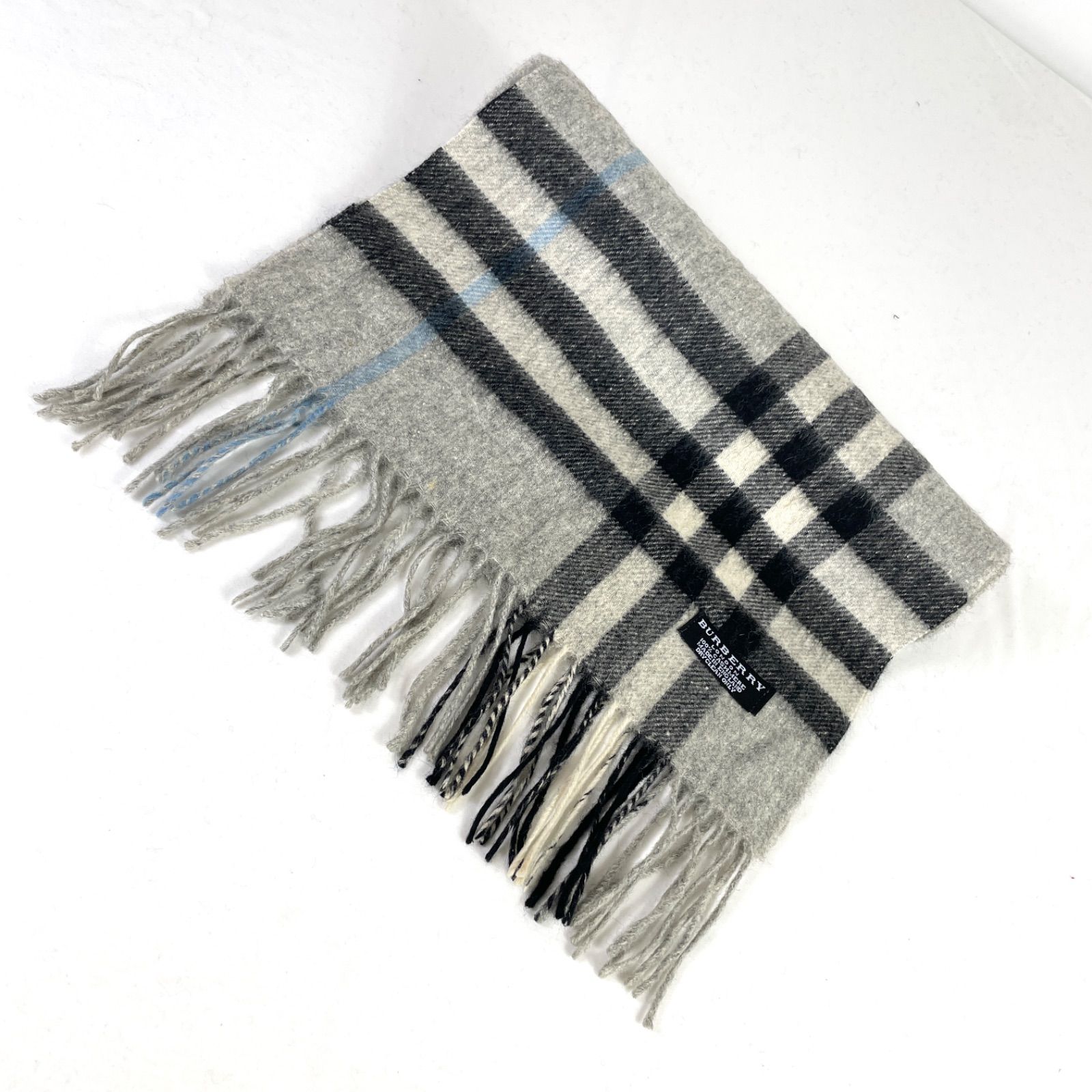 t2016 バーバリーロンドン マフラー チェック カシミア100